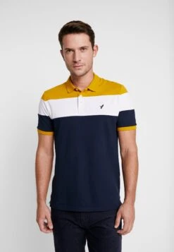 Pier One Poloskjorter - Dark Blue/Mustard