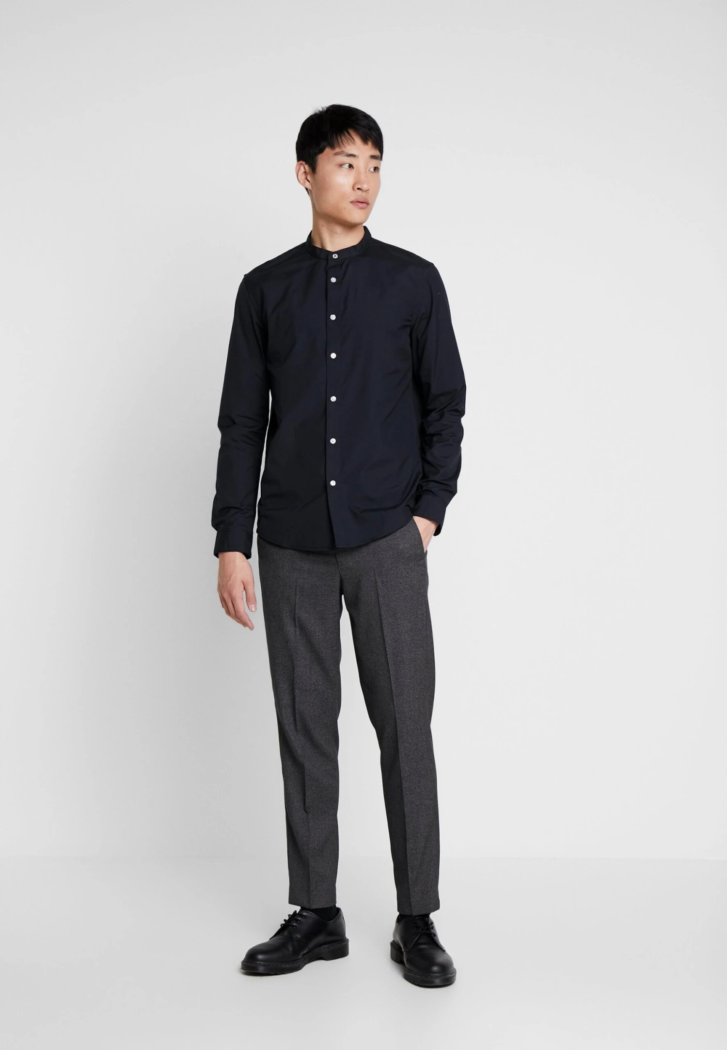 Pier One 2 Pack - Skjorte - Oliv/Black 3 Pier One 2 Pack - Skjorte - Oliv/Black