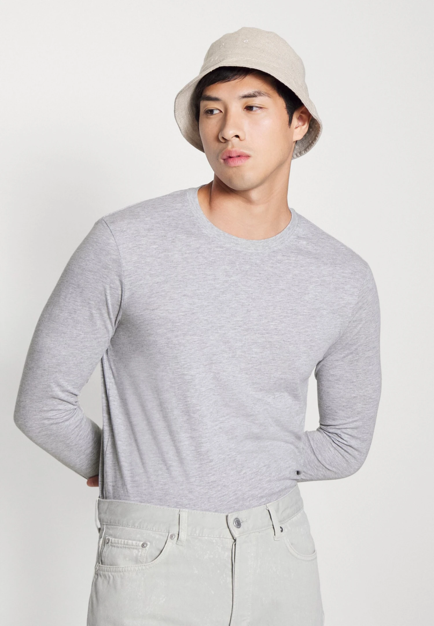 Pier One 5 Pack - Topper Langermet - Light Grey/White/Black 8 Pier One 5 Pack - Topper Langermet - Light Grey/White/Black - Bilde 6