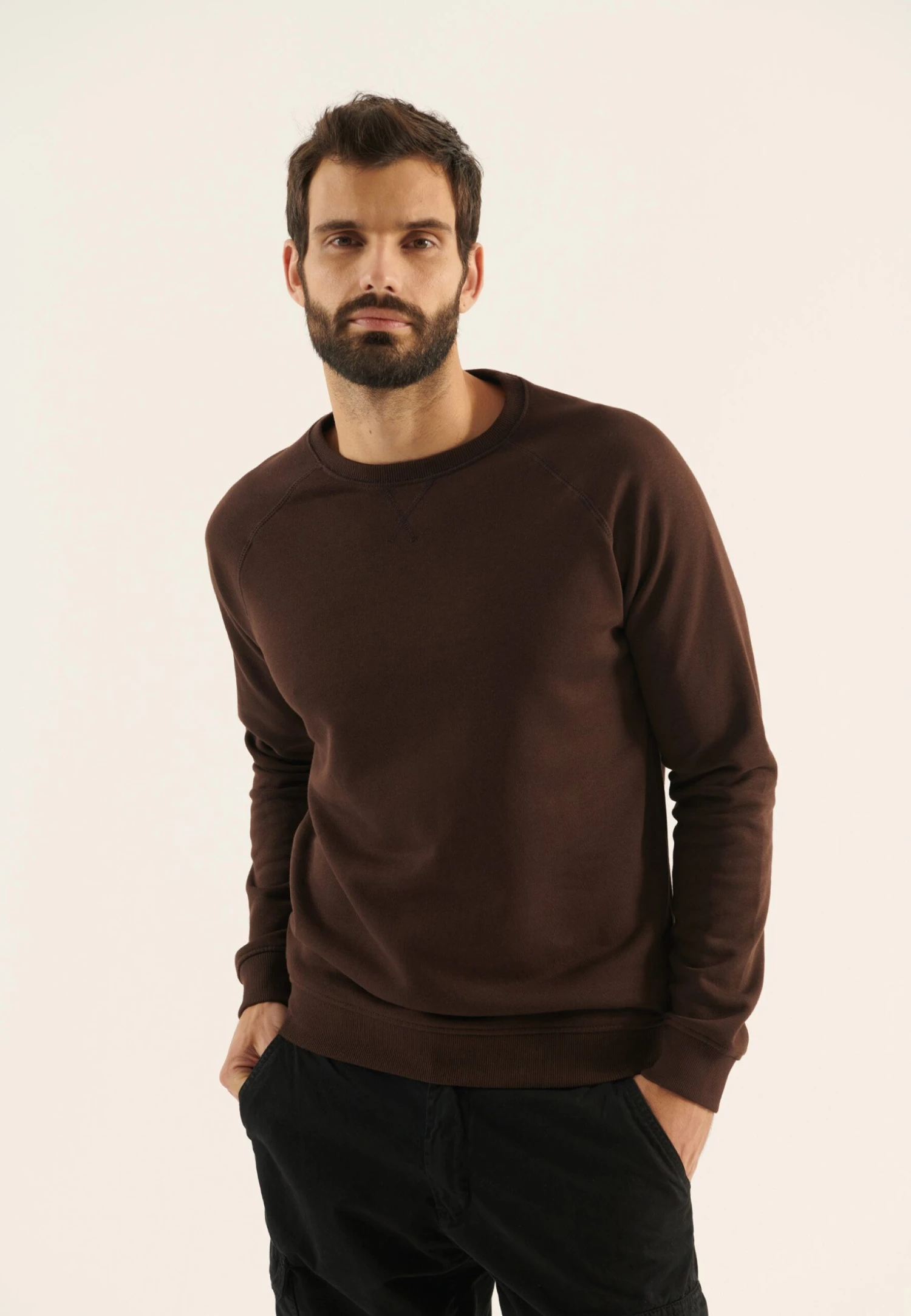 Pier One Sweatshirt - Dark Brown 3 Pier One Sweatshirt - Dark Brown