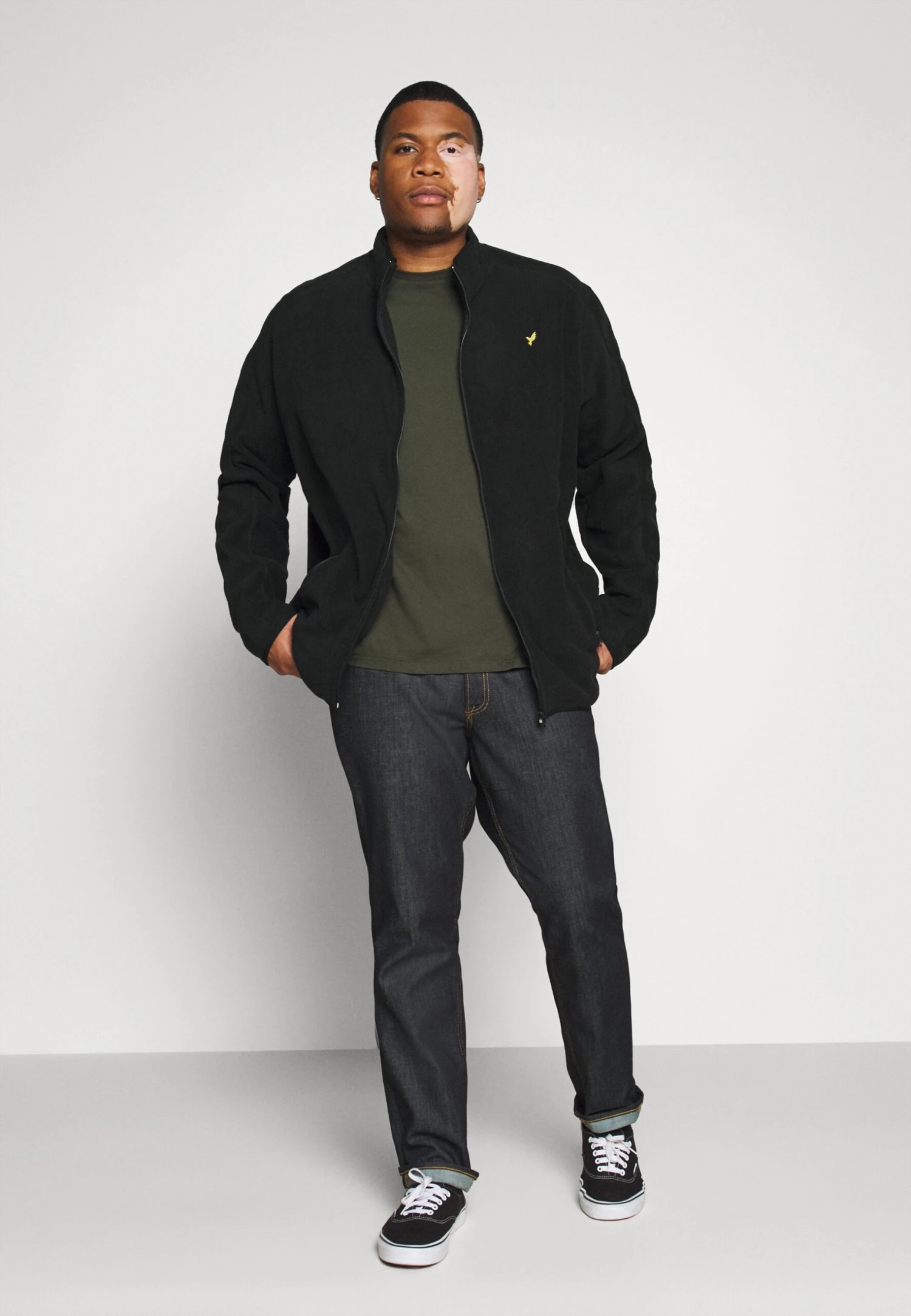 Pier One Fleecejakke - Black 4 Pier One Fleecejakke - Black - Bilde 2