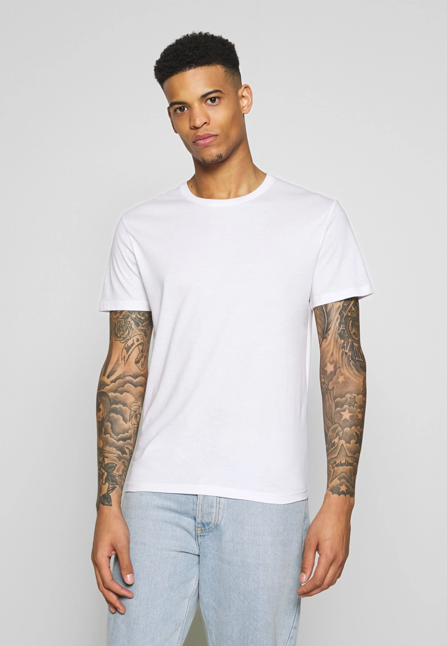 Pier One 3 Pack - T-Shirts -Black/ White 5 Pier One 3 Pack - T-Shirts -Black/ White - Bilde 3