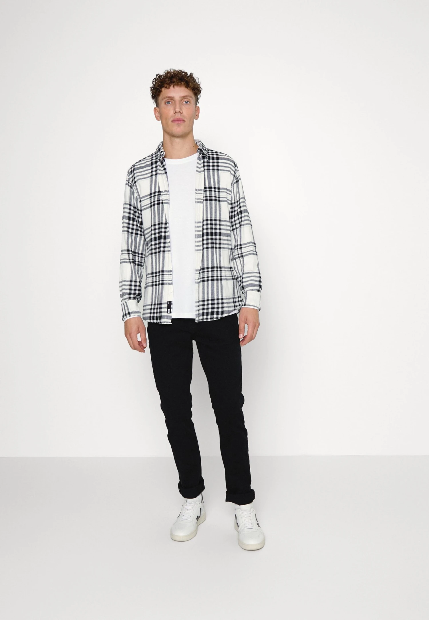 Pier One 5 Pack - Topper Langermet - Blue/White/Beige/Olive 3 Pier One 5 Pack - Topper Langermet - Blue/White/Beige/Olive