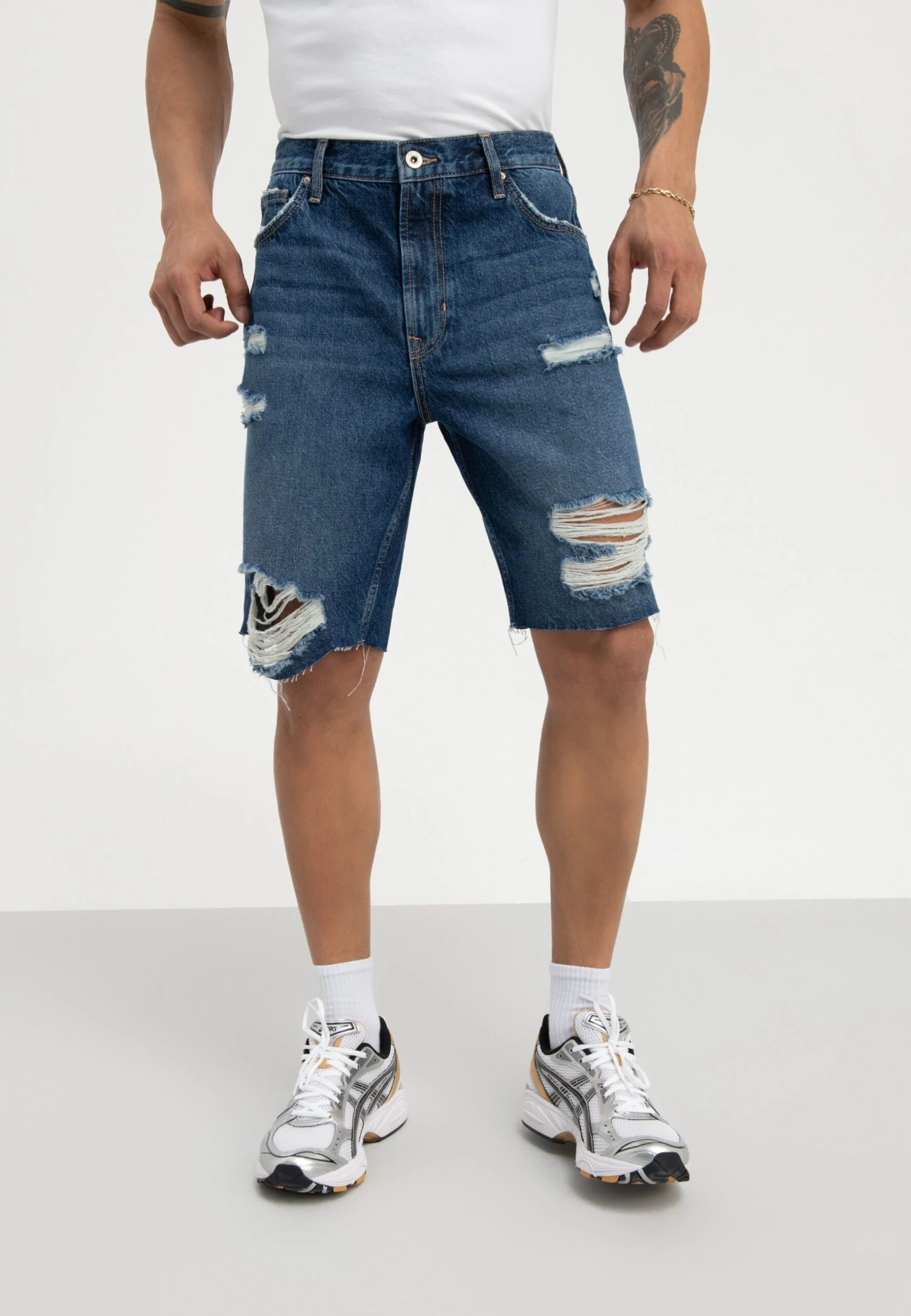 Pier One Jeansshorts - Dark Blue Denim 3 Pier One Jeansshorts - Dark Blue Denim