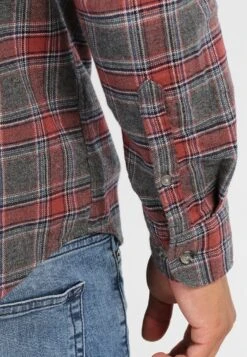 Pier One Skjorte - Grey/Coral -Pier One 551953d0ad2d49119280dd58cb3b0bb3