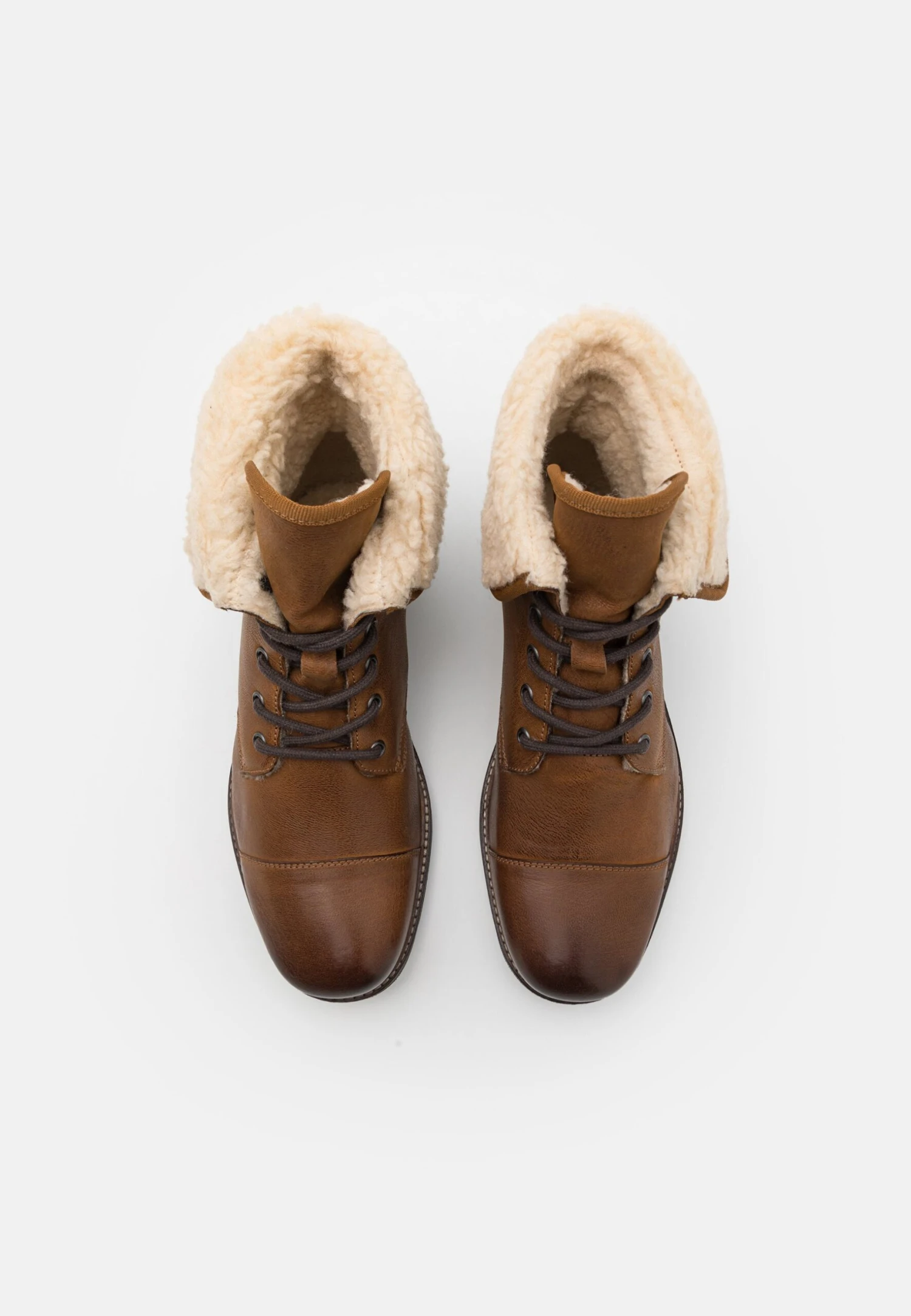 Pier One Leather - Snørestøvletter - Camel 6 Pier One Leather - Snørestøvletter - Camel - Bilde 4