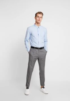 Pier One 2 Pack - Finskjorte - White/Light Blue