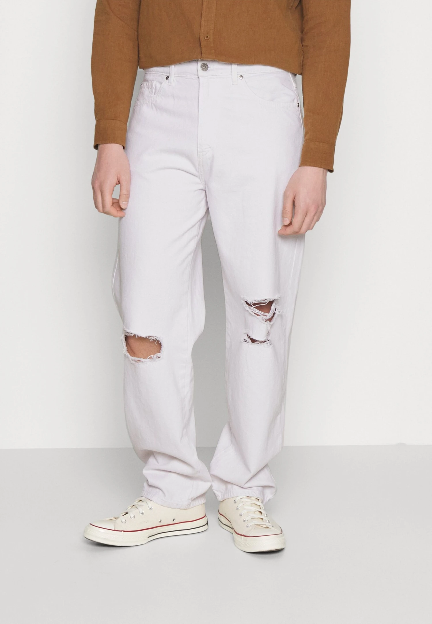 Pier One Jeans Relaxed Fit - White Denim 3 Pier One Jeans Relaxed Fit - White Denim