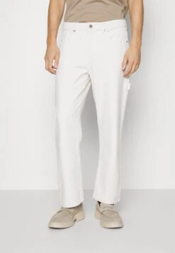 Pier One Carpenter Colored Twill- Jeans Straight Leg - Off-White