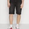 Pier One Regular Fit Carpenter - Jeansshorts -Black