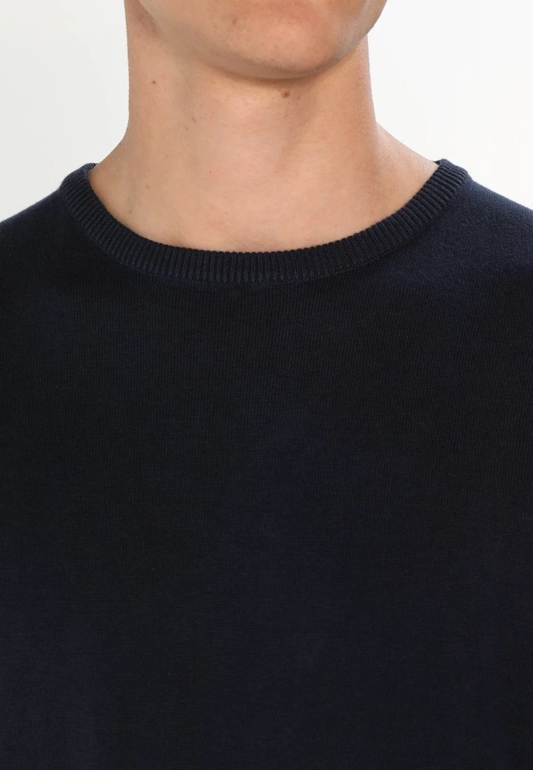 Pier One Basic Crewneck - Strikkegenser - Dark Blue 6 Pier One Basic Crewneck - Strikkegenser - Dark Blue - Bilde 4