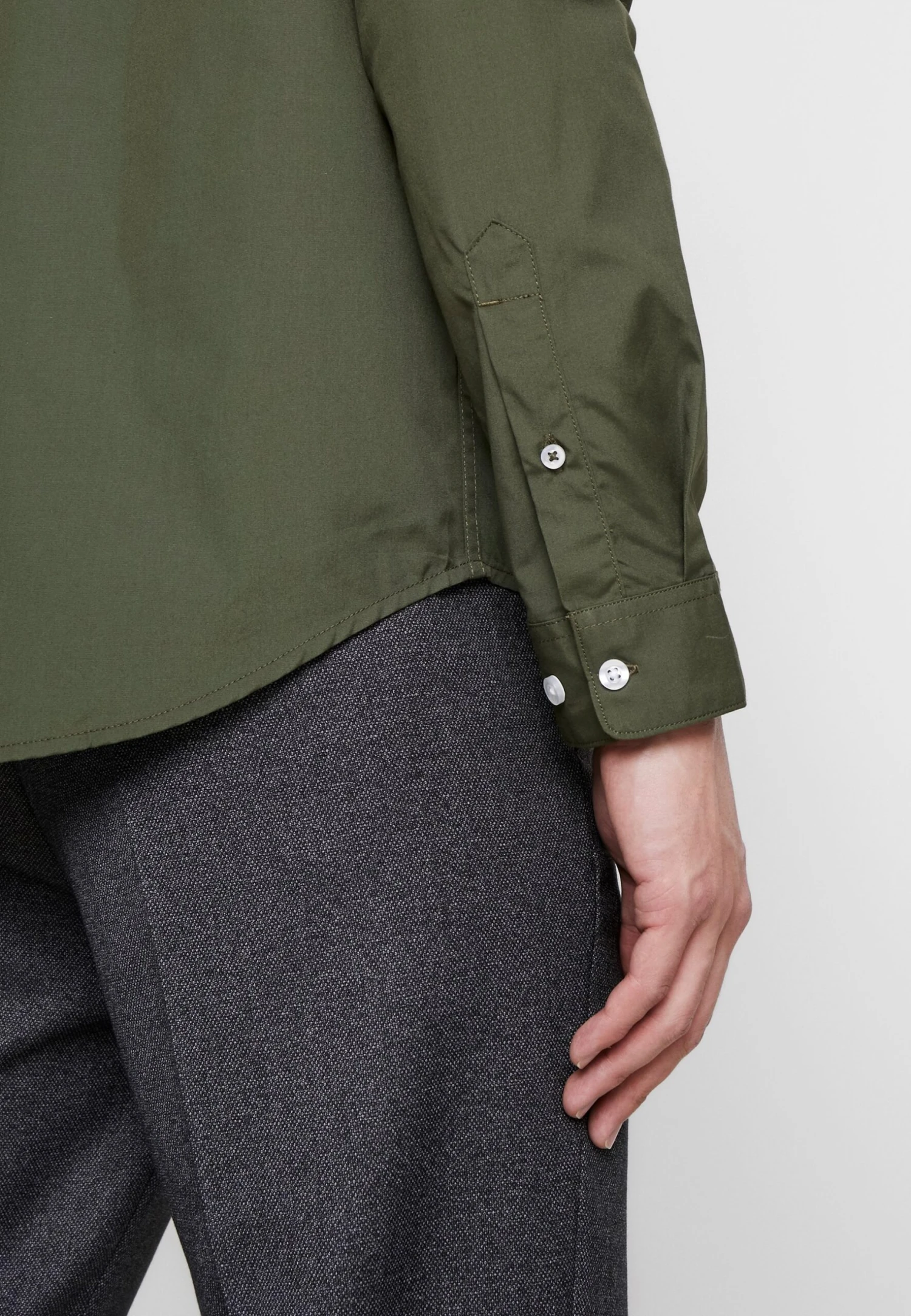 Pier One 2 Pack - Skjorte - Oliv/Black 8 Pier One 2 Pack - Skjorte - Oliv/Black - Bilde 6