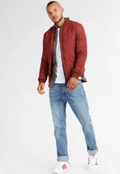 Pier One Skjorte - Grey/Coral -Pier One 7faeda2b77c145ec8893cb901317f6f2