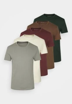 Pier One 5 Pack - T-Shirts - Bordeaux/Light Grey/Brown 14 Pier One 5 Pack - T-Shirts - Bordeaux/Light Grey/Brown -Pier One 83cca5e18c004829aaae044651c3ddc2