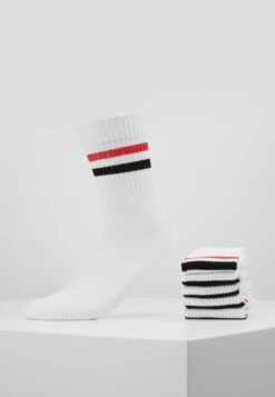 Pier One 5 Pack - Sokker - White/Red/Black