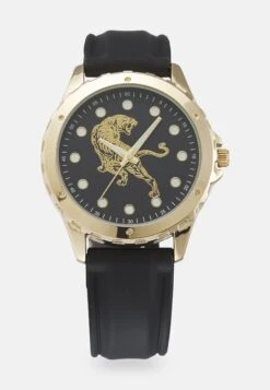 Pier One Unisex - Klokke - Black/Gold-Coloured