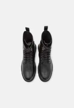 Pier One Leather - Snørestøvletter - Black -Pier One 926c2a40606144d7a6f804f59f0a41e0