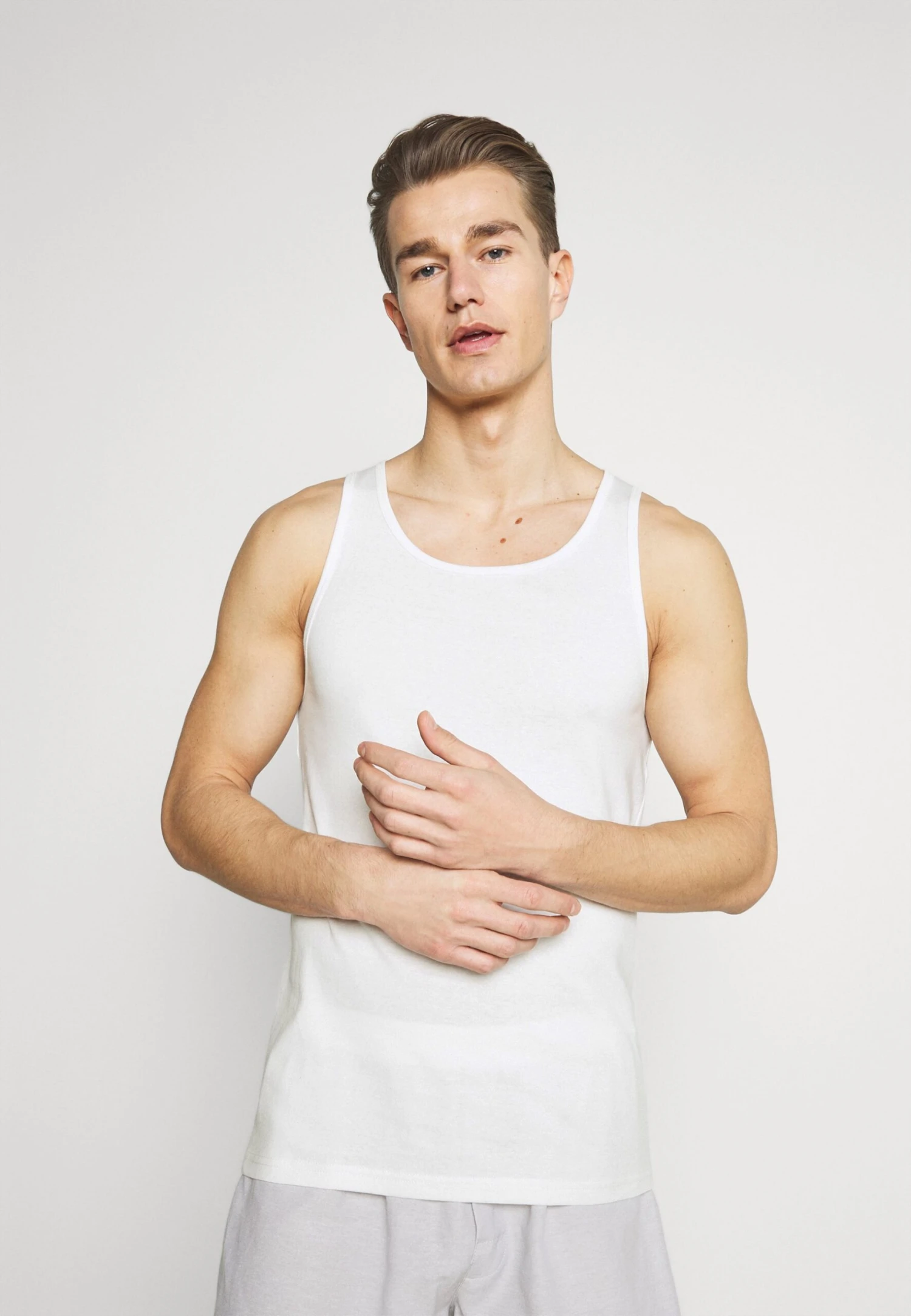 Pier One 3 Pack - Undertrøye - Dark Blue/Bordeaux/Off-White 3 Pier One 3 Pack - Undertrøye - Dark Blue/Bordeaux/Off-White