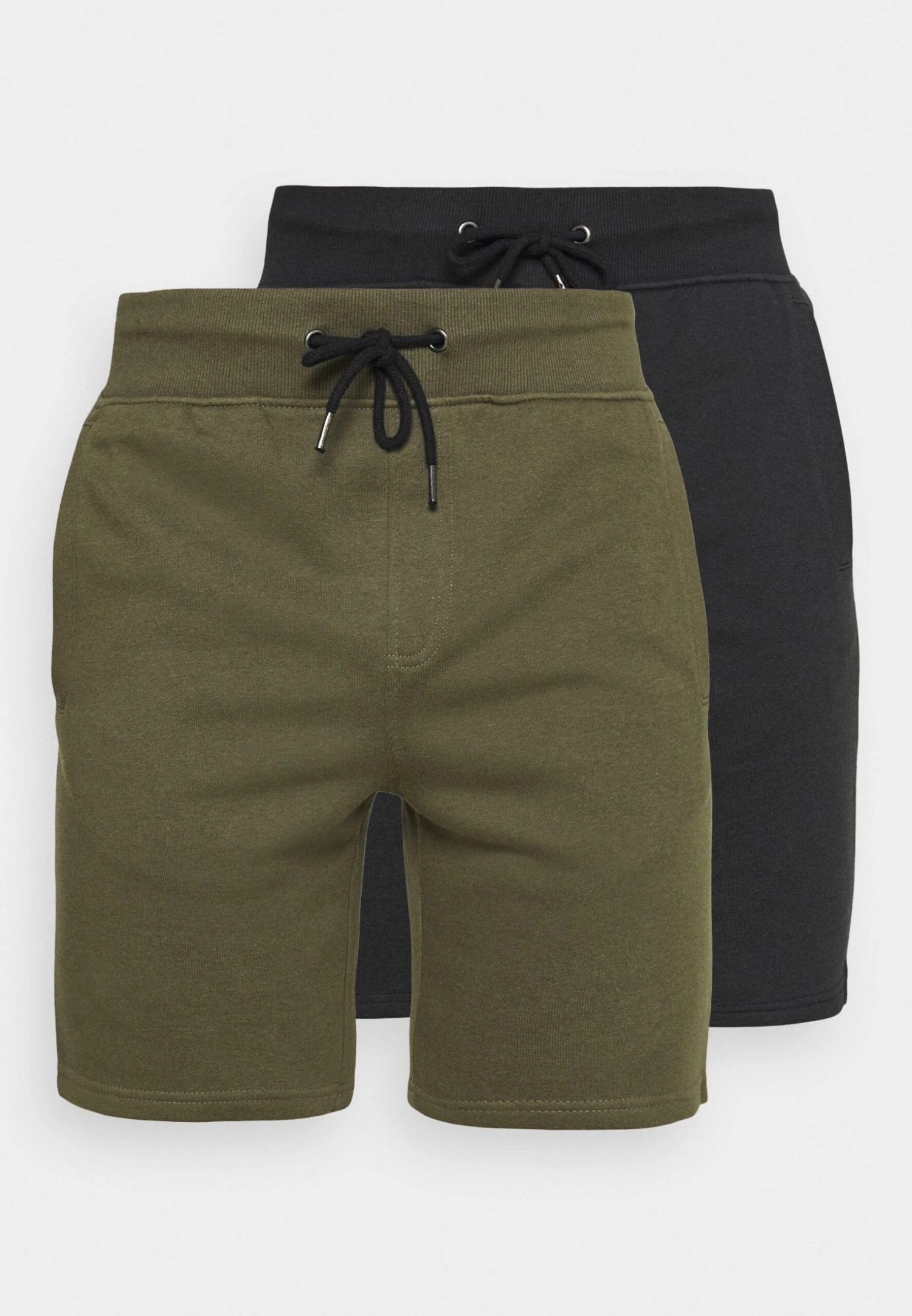 Pier One 2 Pack - Shorts - Black/Olive 7 Pier One 2 Pack - Shorts - Black/Olive - Bilde 5