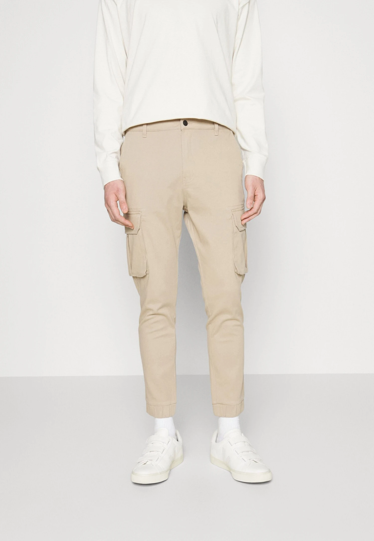 Pier One Cuffed Skinny Trouser- Cargobukse - Tan 3 Pier One Cuffed Skinny Trouser- Cargobukse - Tan