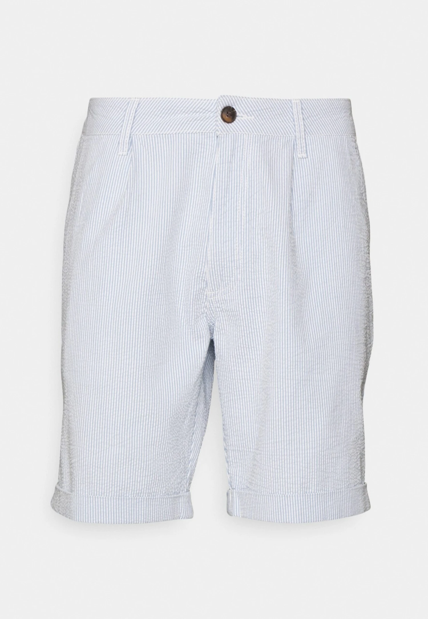 Pier One Pleated Seersucker Short - Shorts - Blue 6 Pier One Pleated Seersucker Short - Shorts - Blue - Bilde 4
