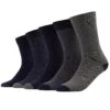 Pier One 5 Pack - Sokker - Dark Blue/Mottled Grey