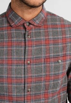 Pier One Skjorte - Grey/Coral -Pier One aec58b86fdd04742b8391be56b121545