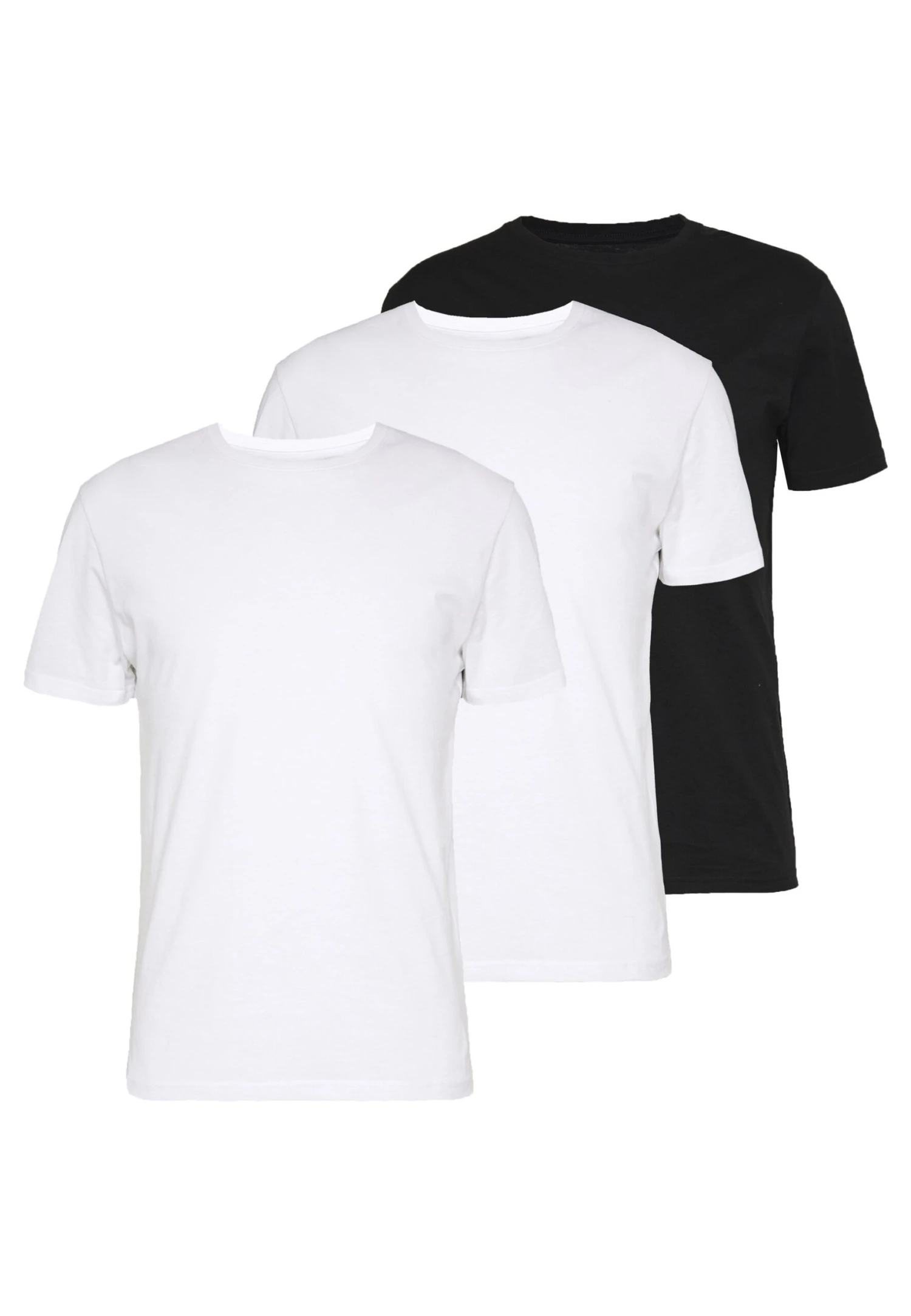 Pier One 3 Pack - T-Shirts -Black/ White 3 Pier One 3 Pack - T-Shirts -Black/ White