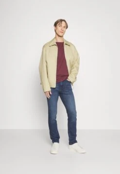 Pier One 5 Pack - T-Shirts - Bordeaux/Dark Green/Dark Blue