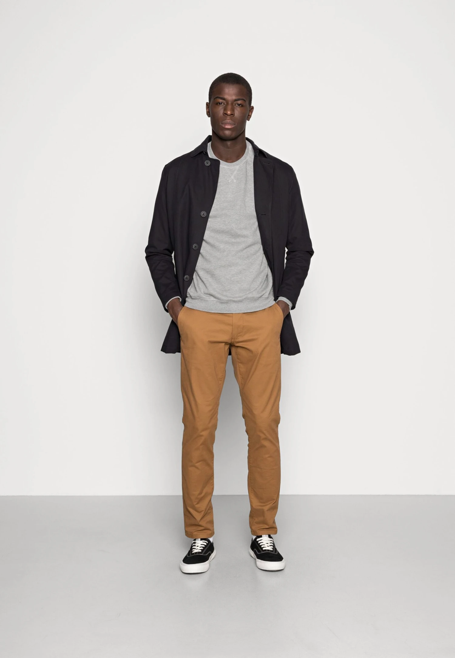 Pier One 2 Pack - Sweatshirt - Mottled Light Grey/Black 3 Pier One 2 Pack - Sweatshirt - Mottled Light Grey/Black