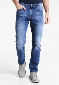Pier One Jeans Straight Leg - Mid Blue