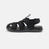 Pier One Leather - Tursandaler - Black 1 Pier One Leather - Tursandaler - Black -Pier One d8ea1f69a05246c6b6efa7fde8b22d3e