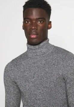 Pier One Muscle Fit Turtle - Strikkegenser - Mottled Grey 11 Pier One Muscle Fit Turtle - Strikkegenser - Mottled Grey -Pier One e3c882d2274c45af8a9f7df902604a5f