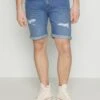 Pier One Jeansshorts - Blue Denim
